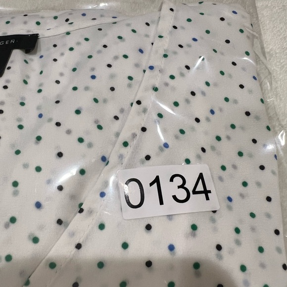 HALOGEN WOMEN’S DRESS BLOUSE SIZE M BUST 20.5” LENGTH Front 24.5” Back 27” HI/LO - Picture 14 of 15